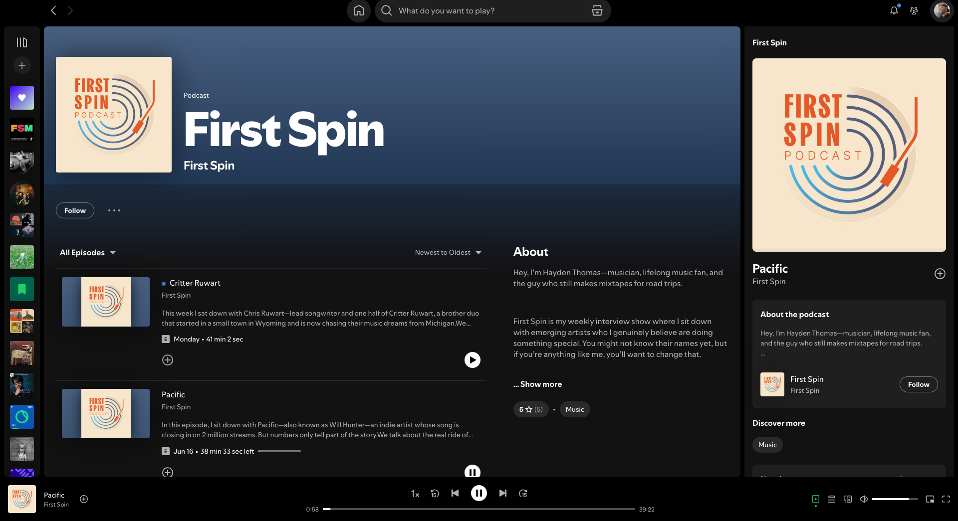 First Spin spotify